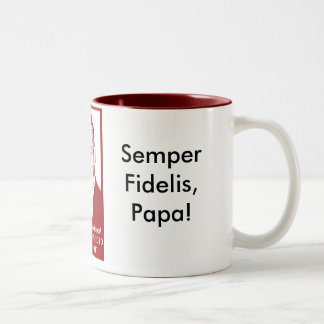 Papa-Kaffee-Tasse Zweifarbige Tasse
