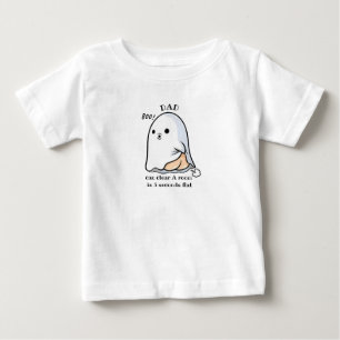 Papa kann in 5 Sekunden einen Raum räumen Süße Gei Baby T-shirt