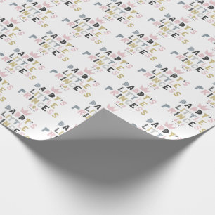 Papa-kleine Prinzessin Geschenkpapier