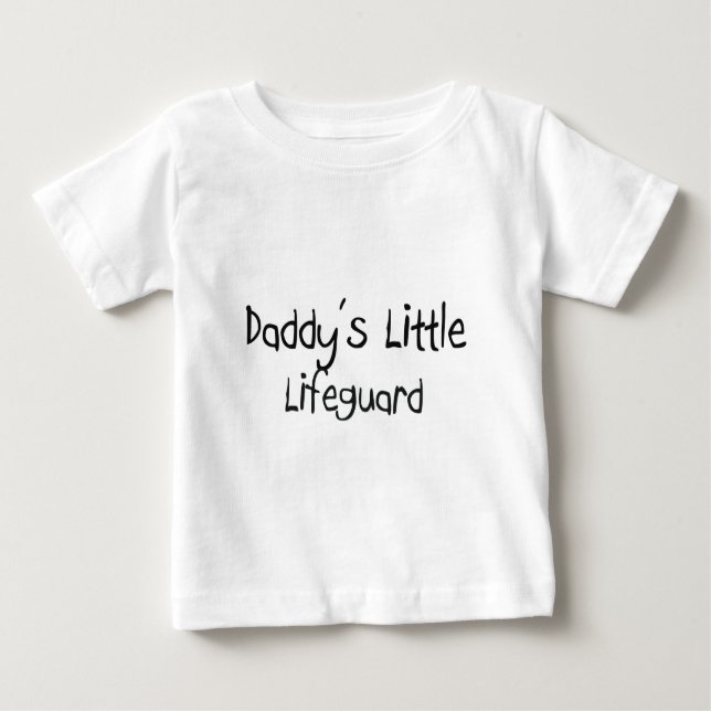 Papa-Kleiner Rettungsschwimmer Baby T-shirt (Vorderseite)