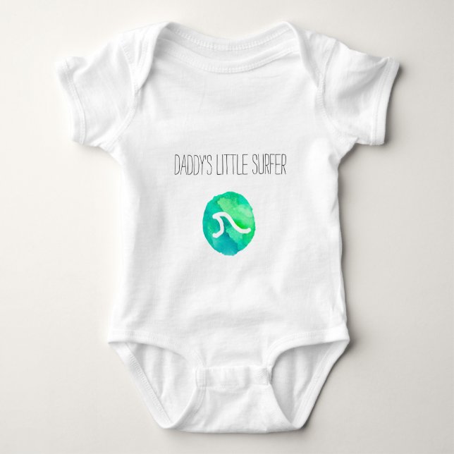 Papa-Kleiner Surfer Baby Strampler (Vorderseite)