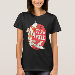 Papa Koi Japanischer Karpfenfisch Nishikigoi Vater T-Shirt