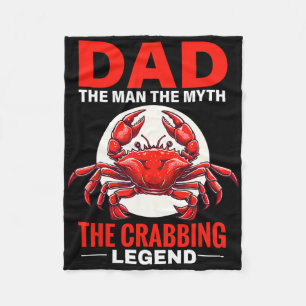 Papa Krabben Experte Krabbenfischen Krabbenliebhab Fleecedecke
