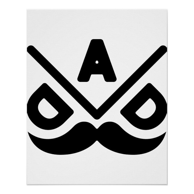 PAPA: Kühner Minimalismus Poster (Vorderseite)