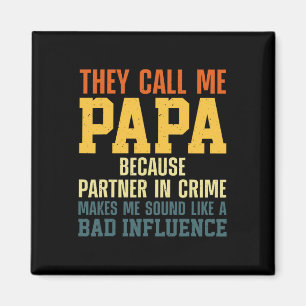 Papa Kunst für Großvater vom Vater Magnet