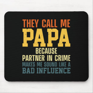 Papa Kunst für Großvater vom Vater Mousepad