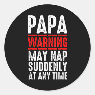 Papa-Kunst für Opa von Enkelkindern Vatertag P Runder Aufkleber