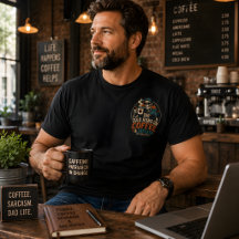 Papa läuft mit Kaffee & Sarkasmus Lustiger Vaterta