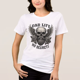 Papa Leben kein Bedauern Shirt lustigen Papa Gesch