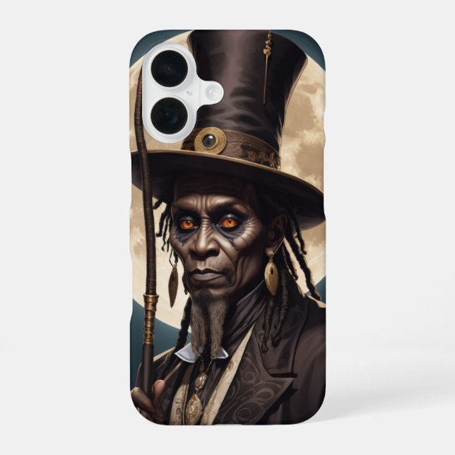 Papa Legba iPhone 16 Hülle (Rückseite)
