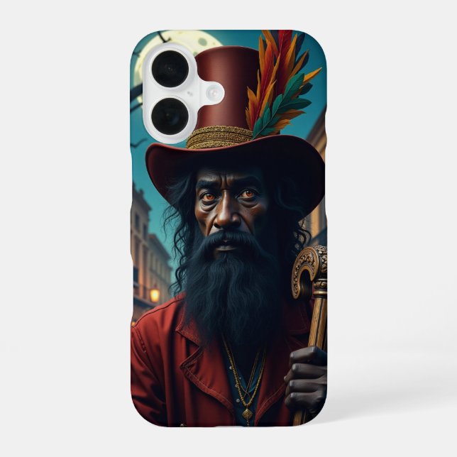 Papa Legba iPhone 16 Hülle (Rückseite)