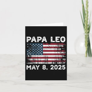 Papa Leo Uns Gott segne Papst Leo Amerikanischer P Karte