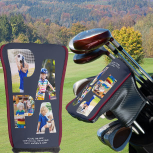 PAPA Letter Cutout Foto Collage Putter Kopf Abdeck Golf Headcover