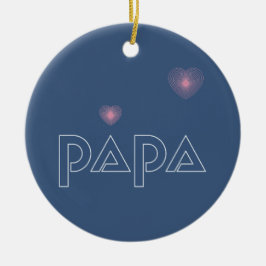 Papa, Leuchtpult Keramik Ornament