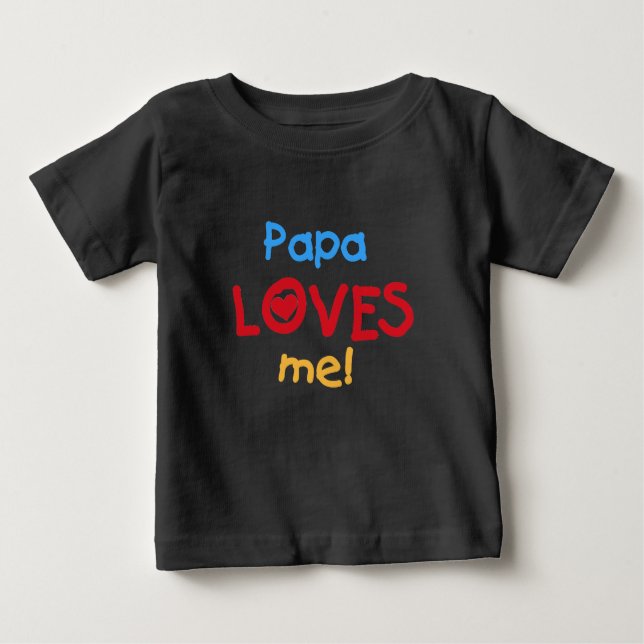Papa Lieben ich Baby T-shirt (Vorderseite)
