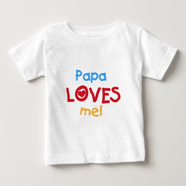Papa Lieben ich Baby T-shirt (Vorderseite)