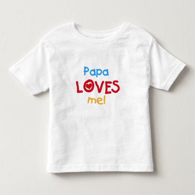 Papa Lieben T - Shirt und Geschenke (Vorderseite)