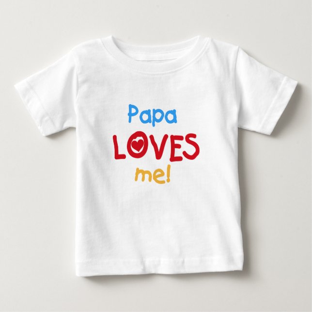 Papa Lieben T - Shirt und Geschenke (Vorderseite)