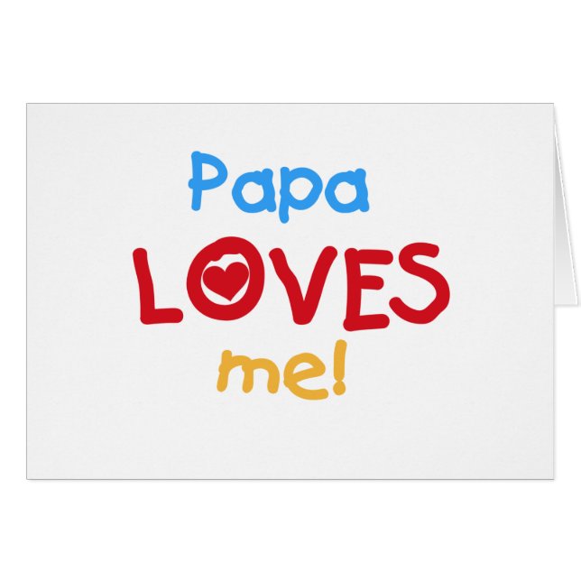 Papa Lieben T - Shirt und Geschenke (Vorderseite (Horizontal))
