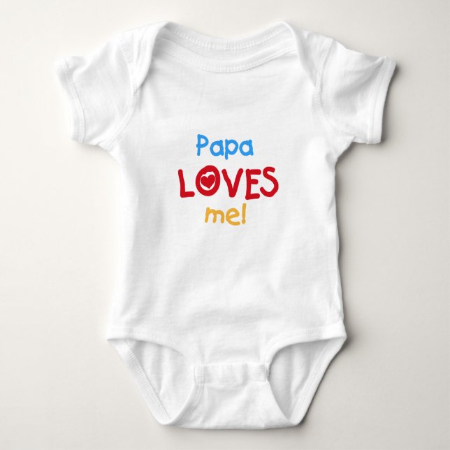 Papa Lieben T - Shirt und Geschenke (Vorderseite)