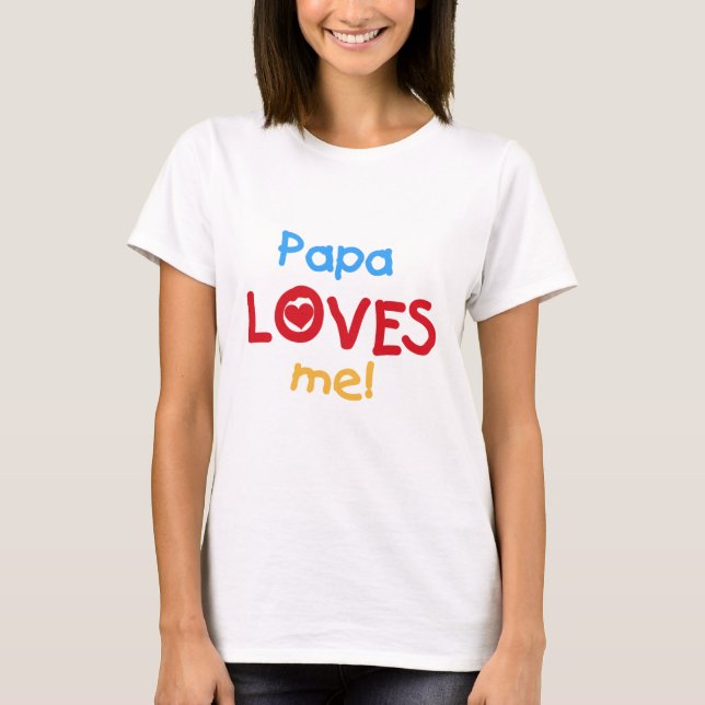 Papa Lieben T - Shirt und Geschenke (Vorderseite)