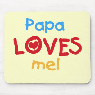 Papa Lieben T - Shirt und Geschenke Mousepad