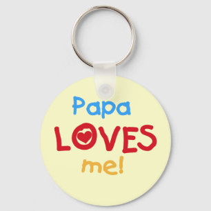 Papa Lieben T - Shirt und Geschenke Schlüsselanhänger
