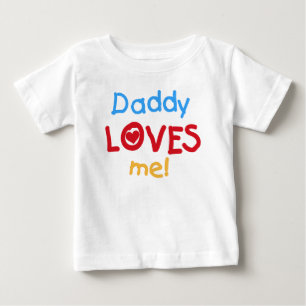 Papa liebt mich Baby ärmelloses Kleid T-shirt