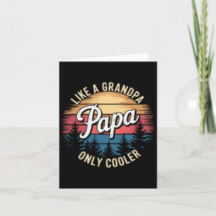 Papa like a Opa Nur Cooler Funny Vater Papa Def Karte