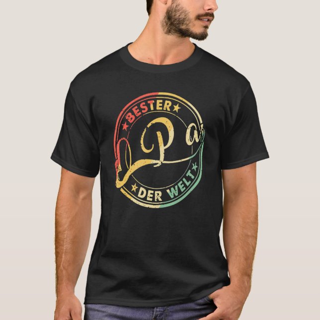 Papa like a Opa Nur Cooler Funny Vater Papa Def T-Shirt (Vorderseite)