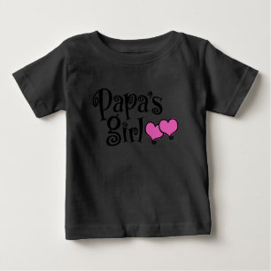 Papa-Mädchen Baby T-shirt