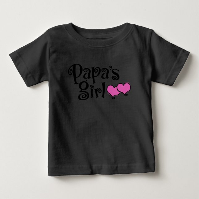 Papa-Mädchen Baby T-shirt (Vorderseite)