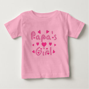 Papa-Mädchen Baby T-shirt