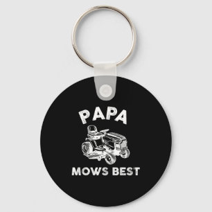 Papa mäht lustigen Rasenmäher Vatertag Opa  Schlüsselanhänger