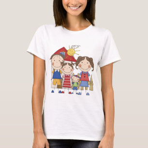 Papa, Mama, große Schwester, kleiner Bruder Famili T-Shirt