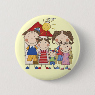 Papa, Mama, große Schwester, mittlere Schwester, k Button