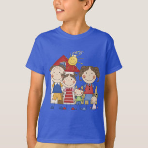 Papa, Mama, große Schwester, mittlerer Bruder, Bab T-Shirt