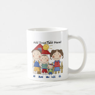 Papa, Mama, großer Bruder, kleiner Bruder Familie Tasse