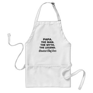 Papa Man Myth Legend Funny Quote Koch Schürze