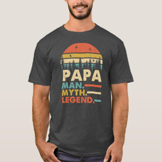 Papa Man Myth Legend Vatertag Vintag T-Shirt