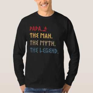 Papa Man Myth Legend Viking für Mens Vater Vater T-Shirt