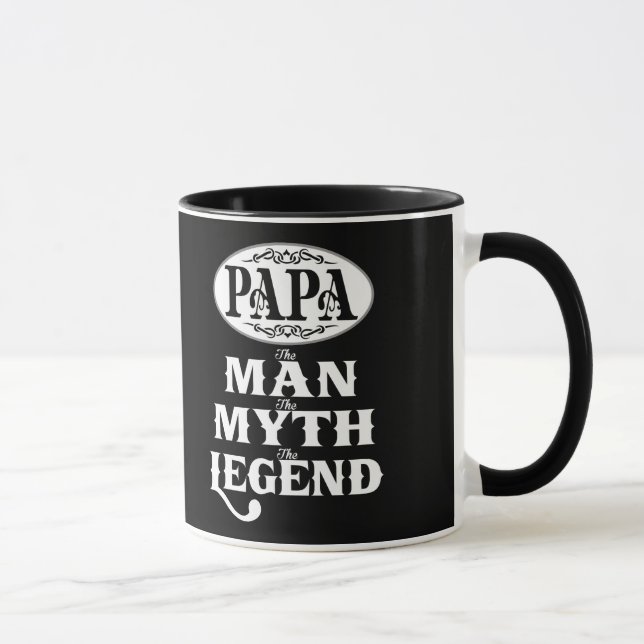 PAPA Mann-Mythos-Legende Tasse (Rechts)