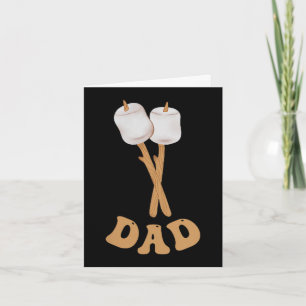 Papa Marshmallow glücklicher Camper 1. Geburtstag Karte