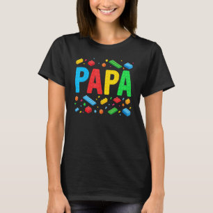PAPA Master Builder Gebäude Bricks Blocks Family T-Shirt