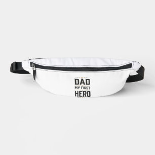 Papa Mein Erster Held Vintage-Typografie-Shirt-Des Bauchtasche