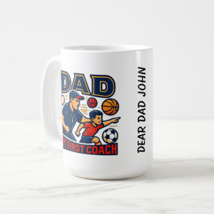 Papa mein erster Trainer Sport Vater-Tag Kaffeetasse