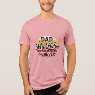 Papa mein Held für immer Retro Vintage Shirt Desig