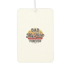 Papa mein Held für immer Retro Vintage Shirt Desig Autolufterfrischer