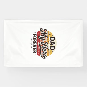 Papa mein Held für immer Retro Vintage Shirt Desig Banner