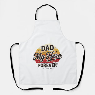 Papa mein Held für immer Retro Vintage Shirt Desig Schürze
